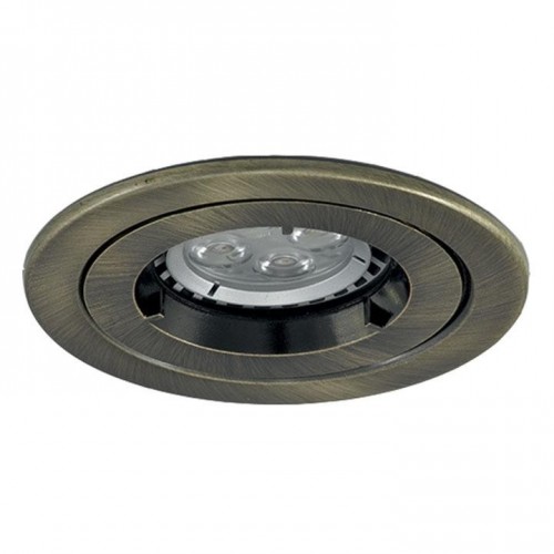 Ansell Lighting AMICD/AB iCage Mini Antique Brass Fire-Rated GU10 IP20 Downlight  50W 85x9mm