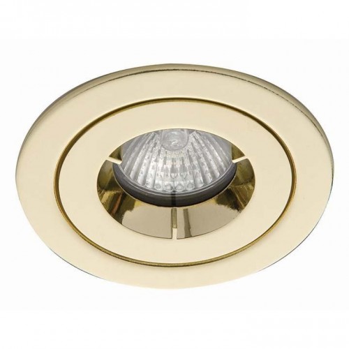 Ansell Lighting AMICD/IP65/BR iCage Mini Brass Fire-Rated GU10 IP65 Downlight  50W 91x9mm