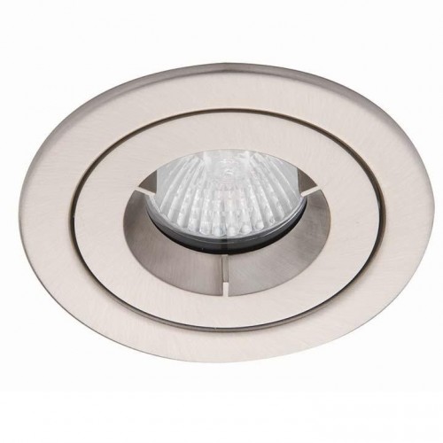 Ansell Lighting AMICD/IP65/SC iCage Mini Satin Chrome Fire-Rated GU10 IP65 Downlight  50W 91x9mm