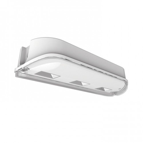 Ansell Lighting AOSLED/3M/CS Osprey Polycarbonate High Rack LED Emergency IP65 Bulkhead c/w Integral Driver 22W 330x135x69mm