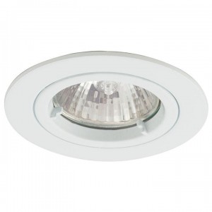 Ansell Lighting ATLD/MW Twistlock Matt White Twistlock MR16 GU10 Lampholder Downlight  50W