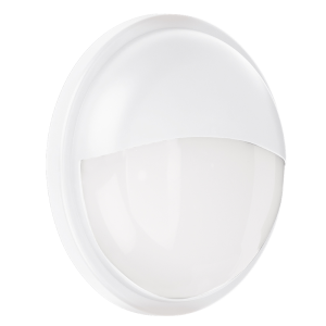 Aurora Lighting EN-BZE120W White Polycarbonate Bulkhead Eyelid Bezel 221mm