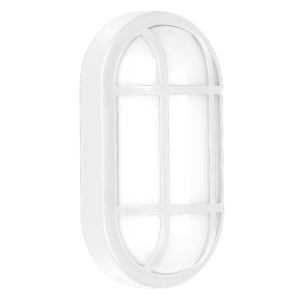 Aurora Lighting EN-BZG220W White Polycarbonate Bulkhead Grill Bezel 271x146mm