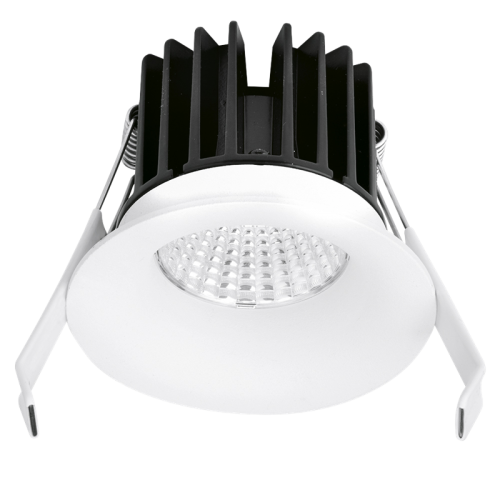 Aurora Lighting EN-DLB071DV/30 White LED Fixed Baffled Integrated Downlight 1-10V Dimmable 3000K 7W 240V 10mm