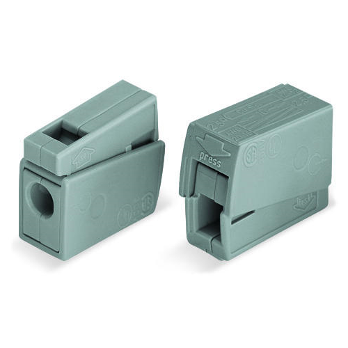 Wago 224-101  Grey Lighting Standard Continuous Connector Service Temperature 105C 24A 400V 4kV 2.5mm