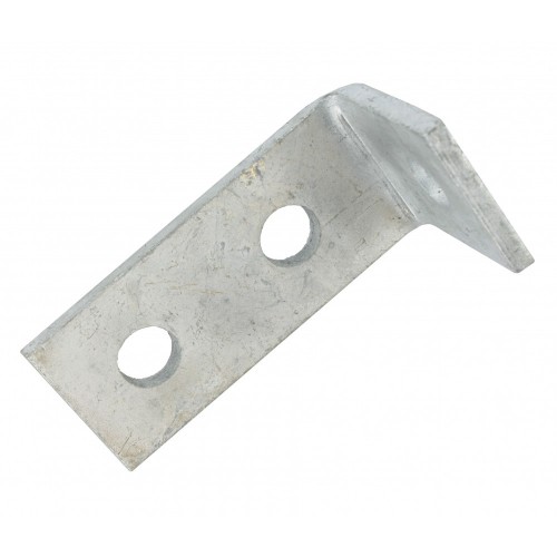 Deligo D502B Galvanised Steel 2 + 1 Hole 90° Angle Bracket For Steel Channel 50mm x 96mm