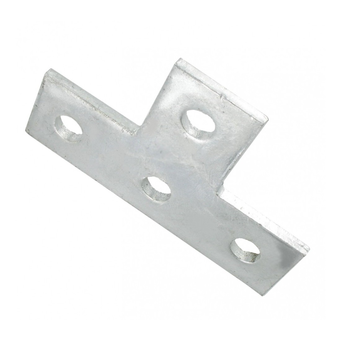 Deligo D603 Galvanised Steel 3 + 1 Hole T Shaped Flat Bracket For Steel