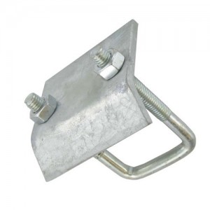 Deligo D853 Galvanised Steel M10 Beam Clamp With U Bolt & Nuts For 21mm Steel Channel