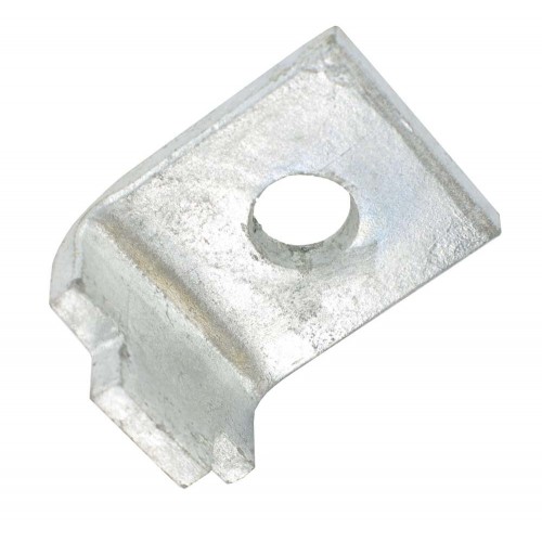 Deligo D856 Galvanised Steel 1 Hole 90° Angle Toe Beam Clamp Bracket For Steel Channel