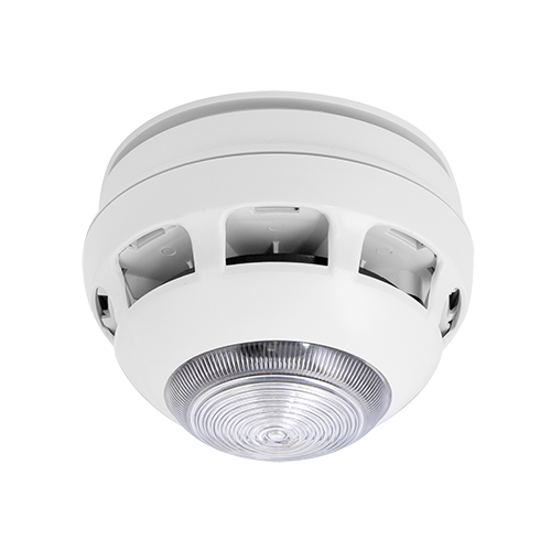 ESP MAGDUOSHDSS MAGDUO FlexiPoint White Round Bi-Wire Multi-Sensor Smoke & Heat Detector With Sounder, Strobe & Base