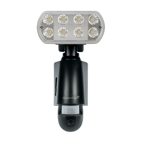 ESP GUARD-CAM-LED GuardCam LED Black High Definition Security Camera & External LED Security Floodlight With 160° | 12m PIR + Cool White LEDs IP44