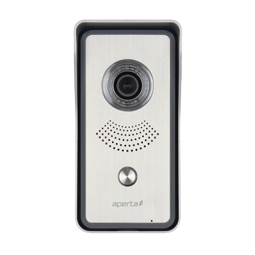 ESP APDSSW Aperta Silver Aluminium Single Way Video Door Station Call Point With High Resolution Colour Camera