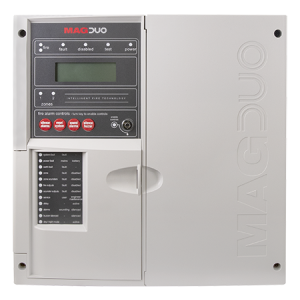 ESP MAGDUO2 MAGDUO Grey 2 Zone Bi-Wire EN54 Fire Alarm Panel - Requires 2 x 12V 2.3Ah Batteries (BAT32) Height: 333mm | Width: 333mm | Depth: 99mm