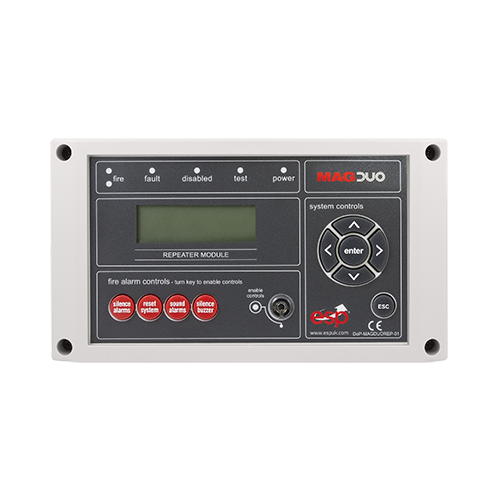 ESP MAGDUOREP MAGDUO Grey Bi-Wire Repeater Panel For 4 Zone / 8 Zone Panels