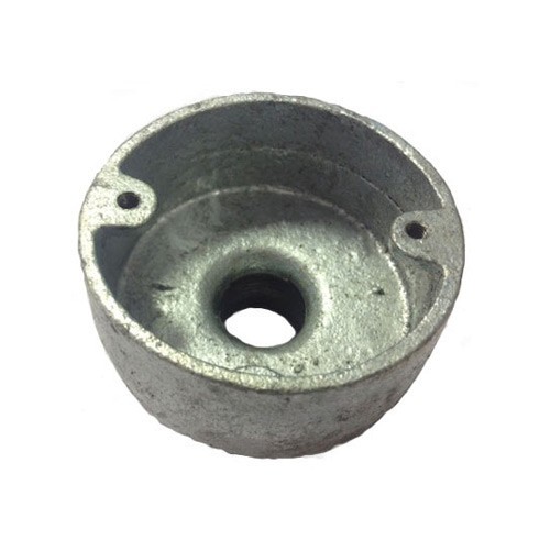 Demon Cato CL16G Quick Fit Galvanised Steel Round Terminal & Back Outlet Box For 20mm Steel Conduit