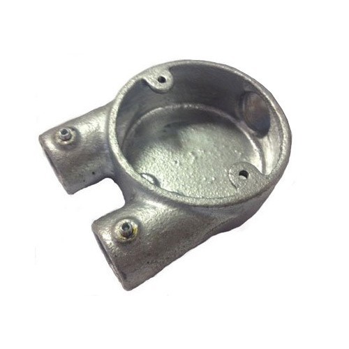 Demon Cato CL6G Conlok Quick Fit Galvanised Steel 2 Way Round U Box For 20mm Steel Conduit