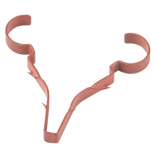 D-Line SD-STAG6TR Safe-D Red Fire-Rated 18th Edition Twin Stag Clip (Pack Size 50) 6mm - 8mm Cables