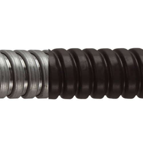 Flexicon FSU20B-25M Type FSU Black PVC Coated Galvanised Steel Helically Wound Flexible Conduit  Reel IP54 DiaØ: 20mm | Length: 25m
