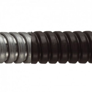 Flexicon FSU25B-10M Type FSU Black PVC Coated Galvanised Steel Helically Wound Flexible Conduit  Reel IP54 DiaØ: 25mm | Length: 10m