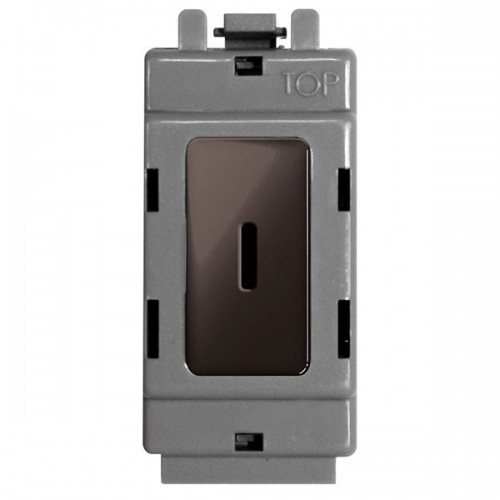 BG Electrical G30KY Nexus Grid Black Nickel 1 Module Double Pole Secret Key Grid Switch 20AX