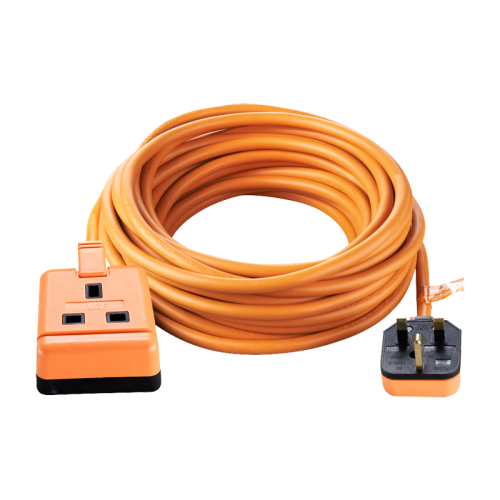 BG Electrical EXS13110O Permaplug Orange Rubber 1 Gang Heavy Duty Extension Lead With 10m Lead & 3-Pin Rubber Plug 13A BG Electrical EXS13110O Permaplug Orange Rubber 1 Gang Heavy Duty Extension Lead With 10m Lead & 3-Pin Rubber Plug 13A