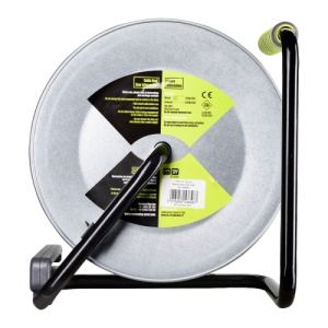 BG Electrical OTLU40134SL Pro XT Power Metal 4 Gang Open Cable Reel With 40m Lead & 3-Pin Plug 13A