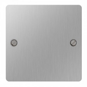 BG Electrical SBS94 Nexus Flat Plate Brushed Steel 1 Gang Blanking Plate