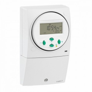 Greenbrook Electrical T106A-C 24 Hour / 7 Day Electronic Digital Immersion Heater Timer With 24 On/Off Switching Cycles & Manual Override 16A (2A)