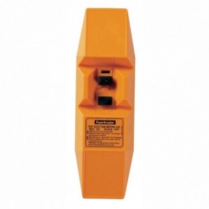 Greenbrook Electrical J62-T PowerBreaker Orange Double Pole Non-Latching (Active) In-Line RCD Connector IP65 16A 30mA 110V