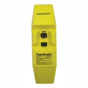 Greenbrook Electrical J62-Y PowerBreaker Yellow Double Pole Non-Latching (Active) In-Line RCD Connector IP65 16A 30mA 240V