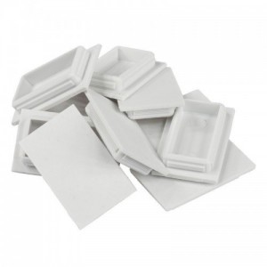 Lewden CUGR-4025 White Plastic Small Cable Grommets For Lewden Consumer Units (Pack Size 10) Length: 40mm | Width: 25mm