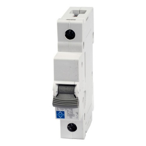 Lewden E10-1B40 1 Module Single Pole Type B Miniature Circuit Breaker MCB For Commercial Installations 40A 10kA