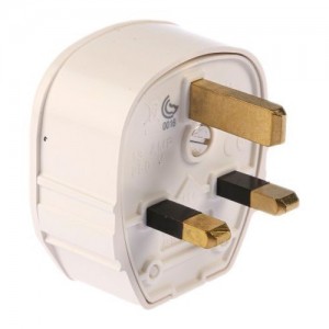 MK Electric 655WHI Toughplug White Re-Wireable 3-Pin Plug With Fitted Fuse 13A