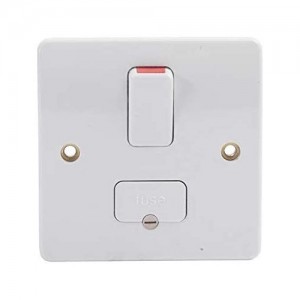 MK Electric K1040WHI Logic Plus White Moulded Double Pole Switched Fused Connection Unit 13A