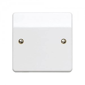 MK Electric K1090WHI Logic Plus White Moulded Flex Outlet Frontplate 20A