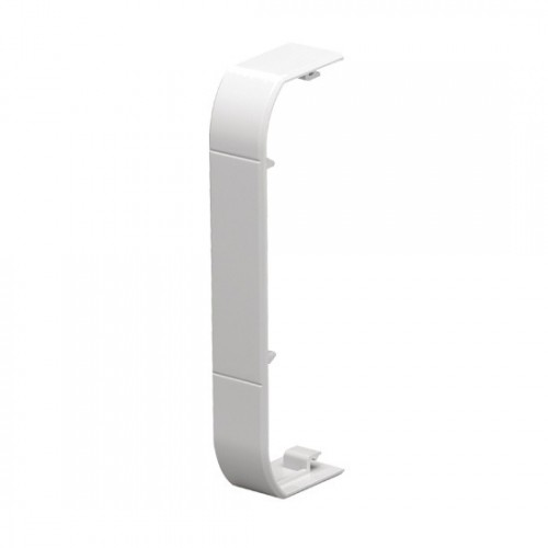 MK Electric VP194WHI Prestige 3D White PVC 3 Compartment Skirting Trunking Joint Cover Height: 170mm | Width: 57m
