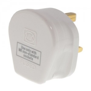 MK Electric 647WHI  White Safetyplug Fused Non Standard Plug  13A