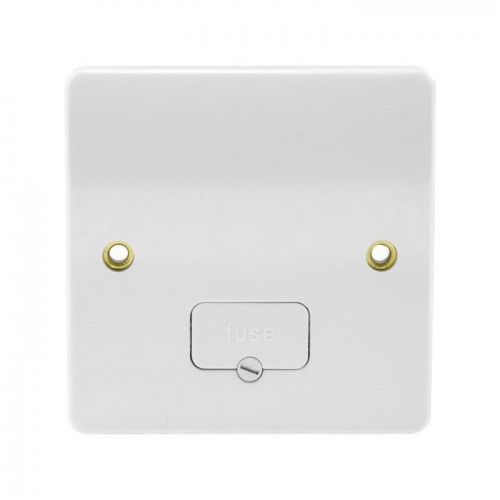 MK Electric K337WHI Logic Plus White Moulded Unswitched Fused Connection Unit With Base Flex Outlet 13A