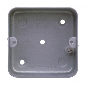 MK Electric 821ALM Grid Plus Aluminium 1 & 2 Gang Flush Box