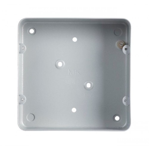 MK Electric 823ALM Grid Plus Aluminium 6 & 8 Gang Flush Box w/o Knockouts