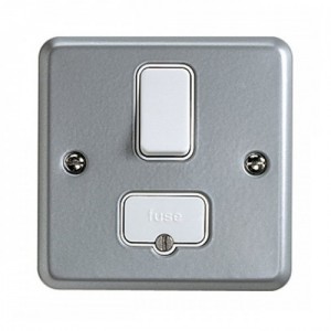 MK Electric K942D5ALM Metalclad Plus Double Pole Switched Fused Connection Unit Without Mounting Box 13A