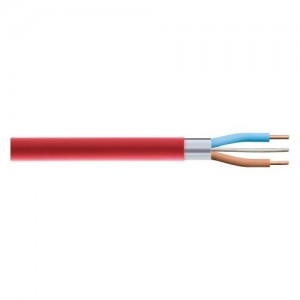Prysmian FPPLUS2X15REDC FP Plus Red 2 Core + Earth Fire Resistant Cable 1.5mm 100m Reel