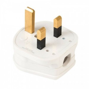 MK Electric 64603WHI Safetyplug White Re-Wireable 3-Pin Plug With Fitted Fuse 3A