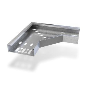 Trench MDT075FB Pre-Galvanised Medium Duty Cable Tray 90° Flat Bend Width: 75mm | Height: 25mm