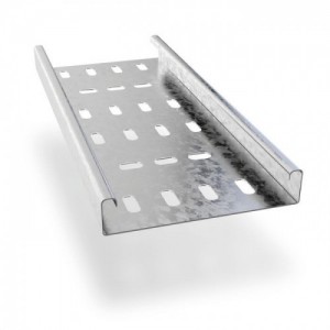 Trench MDT300TR Pre-Galvanised Medium Duty Cable Tray Length Width: 300mm | Height: 25mm | Length: 3m