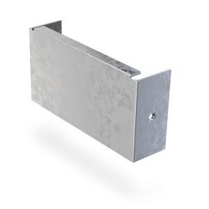 Trench SA22SE Pre-Galvanised Steel Single Compartment Trunking Stop End Width: 50mm | Height: 50mm