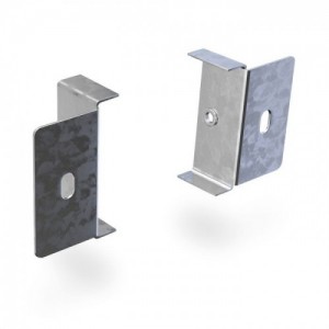 Trench SA2OF Pre-Galvanised Steel Single Compartment Trunking Outlet Flanges (Pack Size 2) Width: 50mm | Height: 50mm