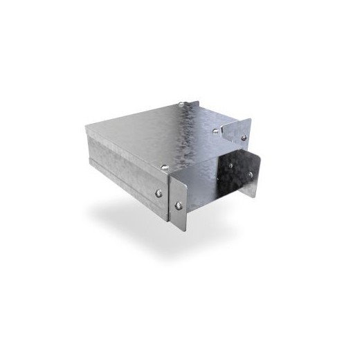 Trench SA4490T Pre-Galvanised Steel Single Compartment Trunking 90° Top Cover Bend Width: 100mm | Height: 100mm