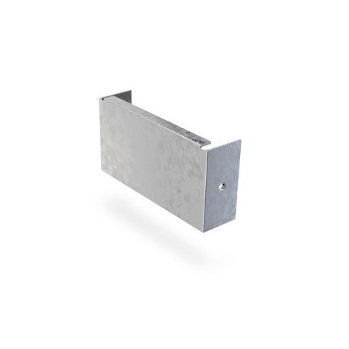 Trench SA44SE Pre-Galvanised Steel Single Compartment Trunking Stop End Width: 100mm | Height: 100mm