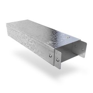 Trench ST44 Speedlock Pre-Galvanised Steel Single Compartment Trunking Length With Lid Width: 100mm | Height: 100mm | Length: 3m